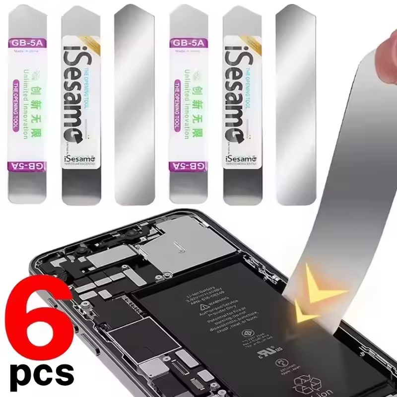 Phone Opening Tool - 1-6개 금속 플랫 소프트 블레이드 크로우바