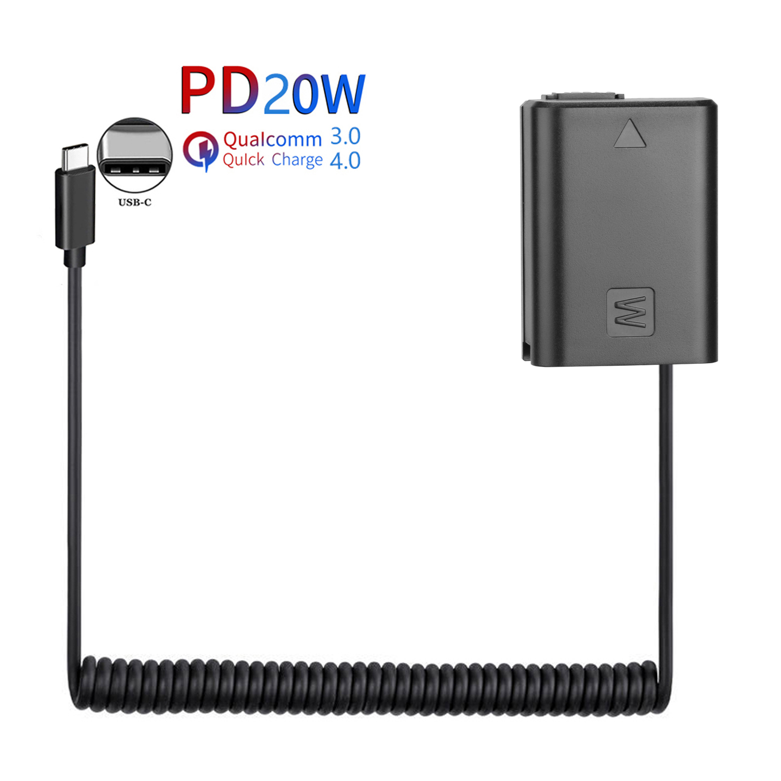 Sony Camera Zv-E10 - PD USB-C AC-PW20 NP-FW50 더미 배터리